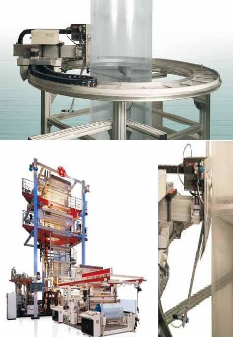 non-contact thickness measurement of blown film